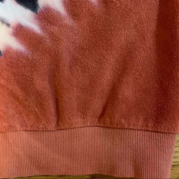 Young Fabulous & Broke Sweatshirt Boho Coral Purple Tie-Dye Crew Neck Women’s XS - Picture 11 of 14